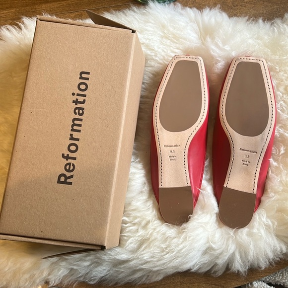 Reformation Ref Megan Ballet Mules Flats 9.5 - Picture 4 of 4